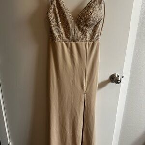Tan Elegant Dress